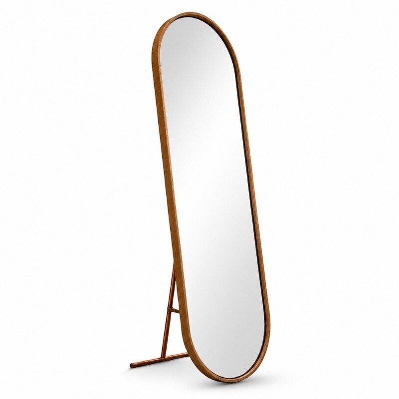 Toucador Alamanda Espelho Oval Castanho/Bronze - JB Bechara - Imagem 5